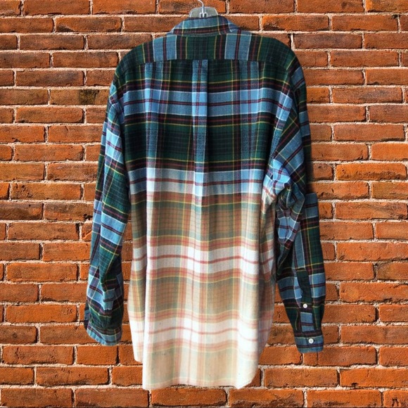 Bleached Flannel shirt SURPRISE button down 🔥 - Picture 2 of 4